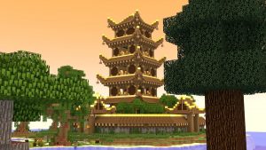 some Chinese architecture in Minecraft