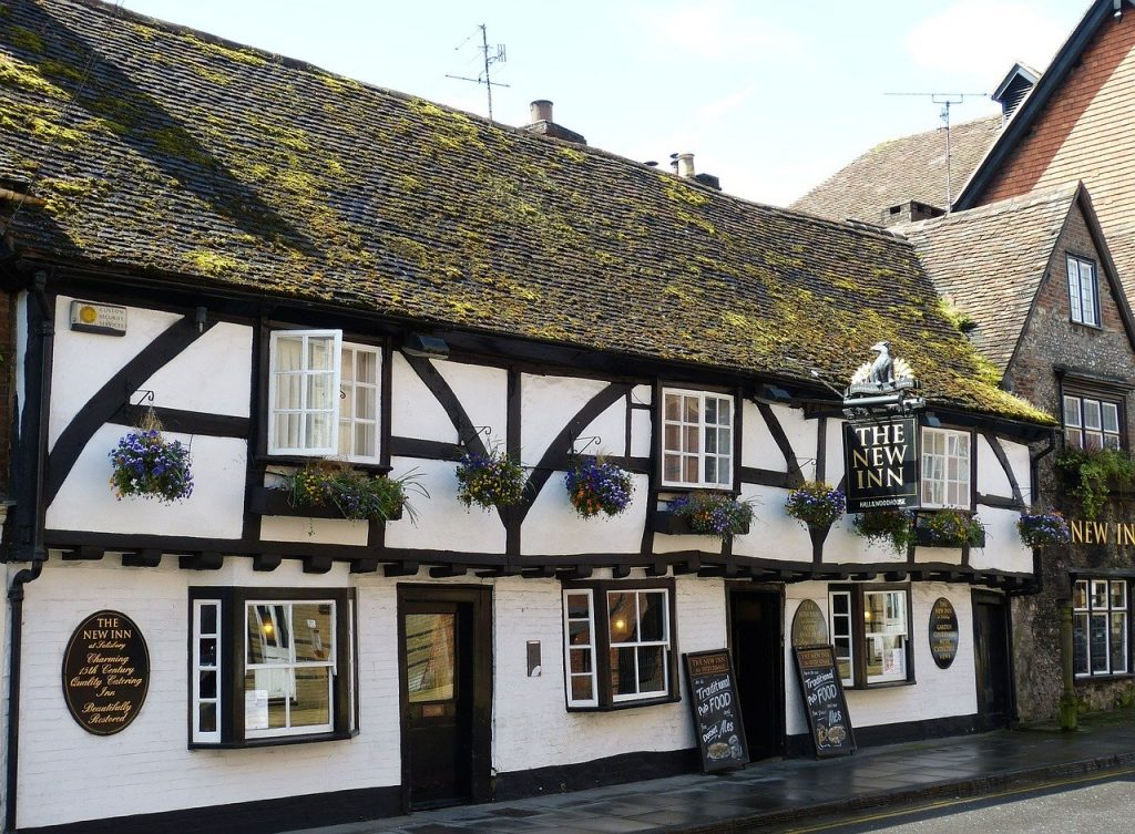 Old pub in Wiltshire, The New Inn