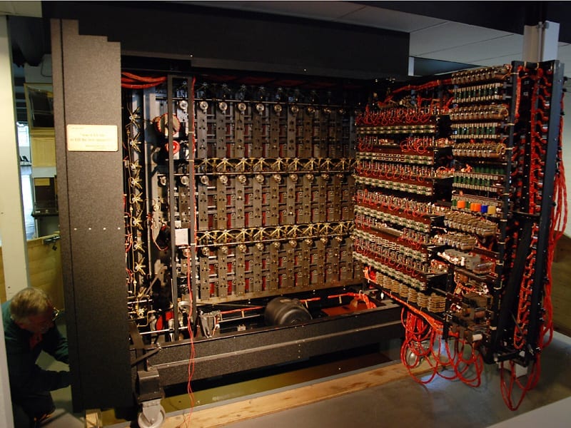 'Christopher' in 'The Imitation Game' - Turing's re-built bombe machine displayed at Bletchley Park Museum