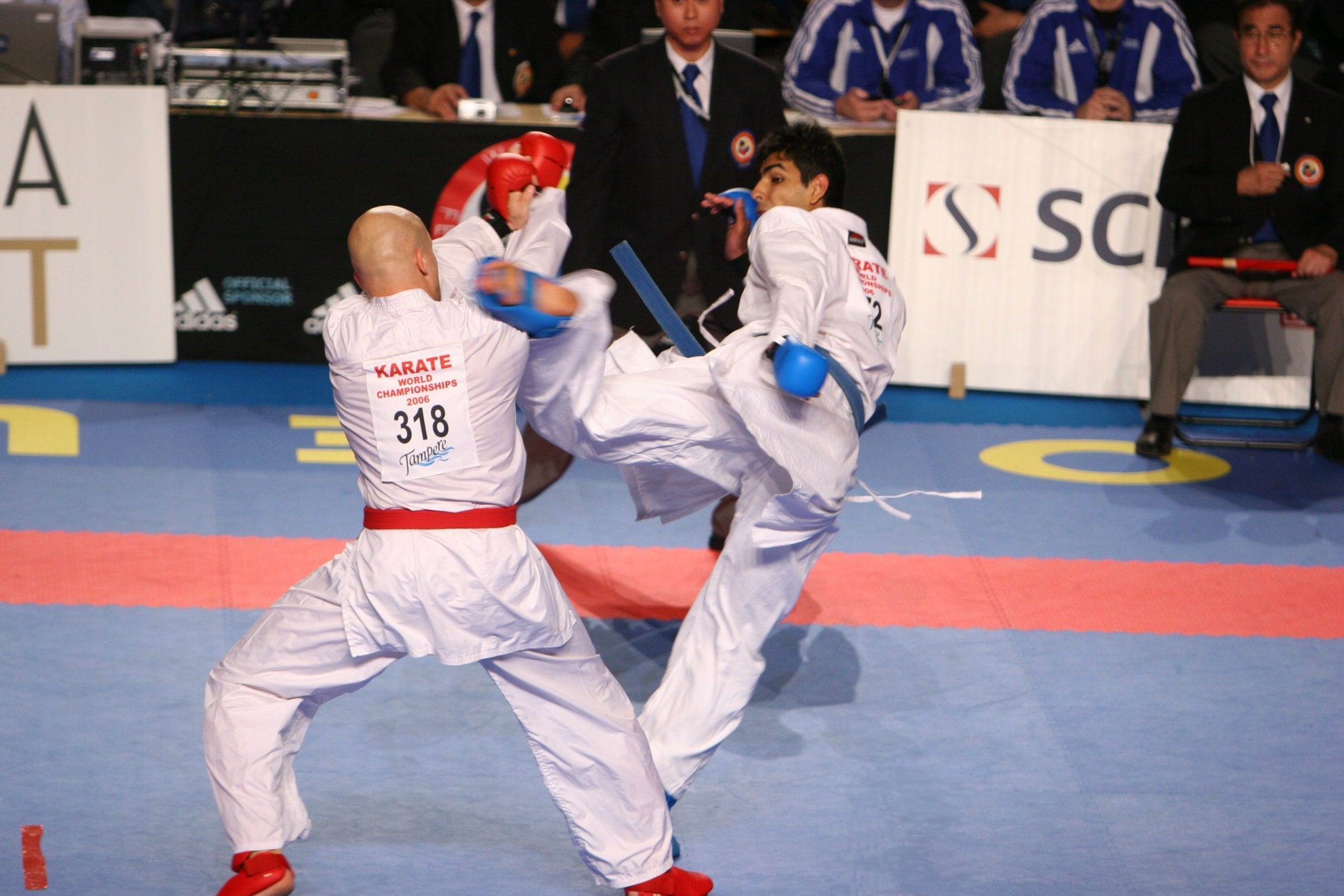 Red belt vs Blue belt karate tournament