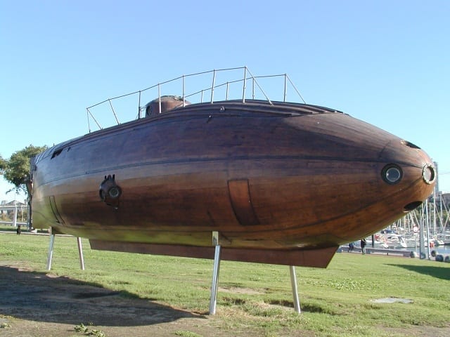 A replica of Narciso Monturiol's submarine design