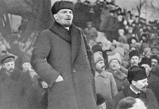 a black and white photo of Lenin taken in 1919