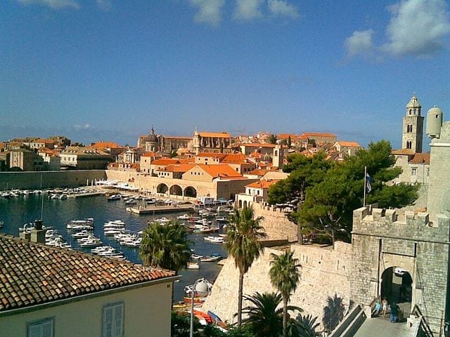 a view across the city of Dubrovnik 