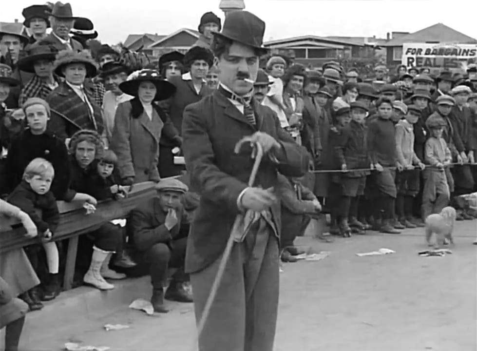 Charlie Chaplin in 'The Tramp'
