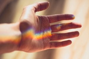 touching a rainbow