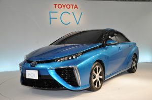 a Toyota Hydrogen Fuel Cell Car