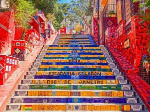 Colorful Stairs in Rio