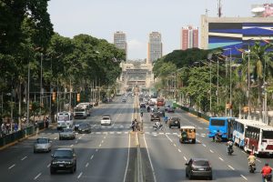 Busy traffic in Caracas