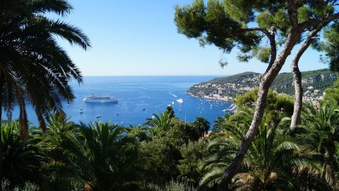Exotic view over the Cote d'Azur