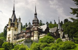 Peles Castle, Romania - an impressive building high in the mountains
