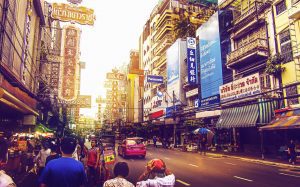 busy street in Bangkok