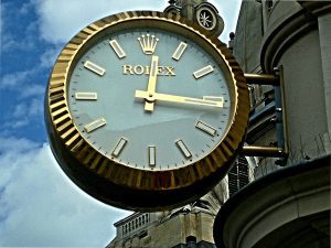 Rolex Street Clock advertising