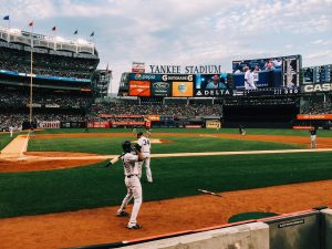 The Yankee's baseball stadium