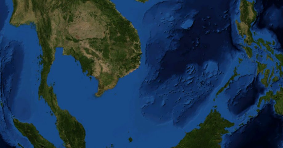 Satellite image of the South China Sea