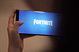 Fortnite being played on a Nintendo Switch 