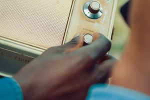 A vintage radio