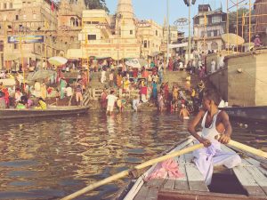 Bathing in the River Ganges
