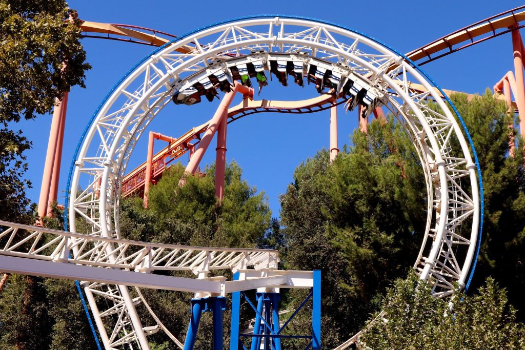 In 1976, Six Flags Magic Mountain introduced “The New Revolution,”