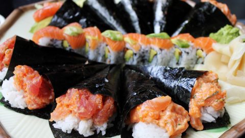 sushi hand rolls