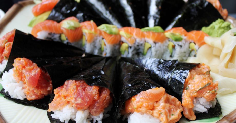 sushi hand rolls
