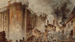he storming of the Bastille prison in Paris.