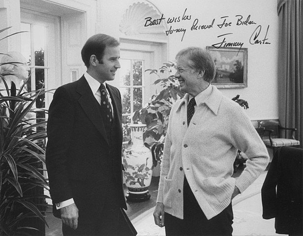 Joe Biden with Jimmy Carter