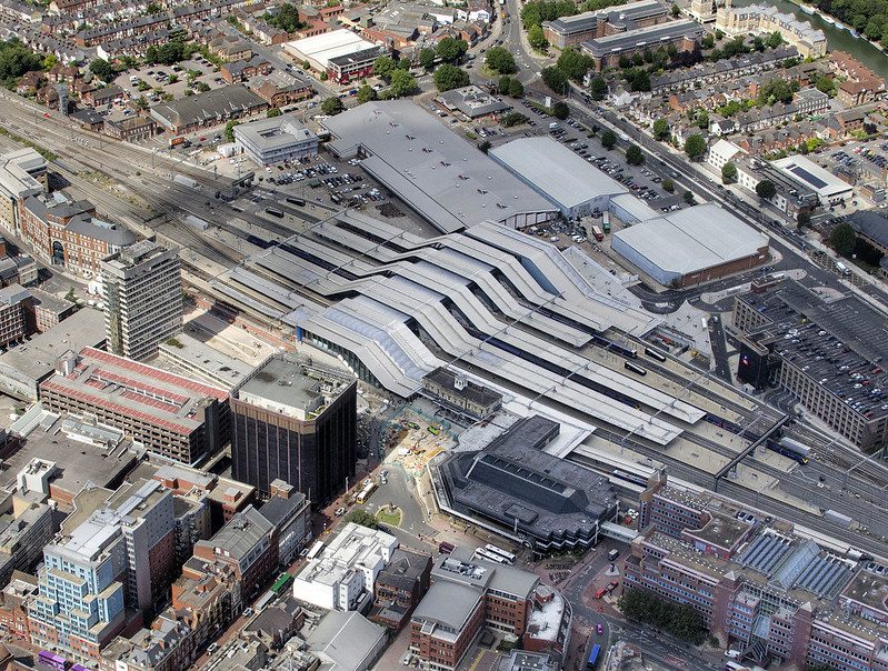 Aerial view of Reading, Berkshire