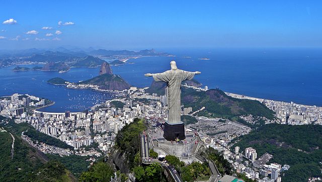 Christ the Redeemer aerial view