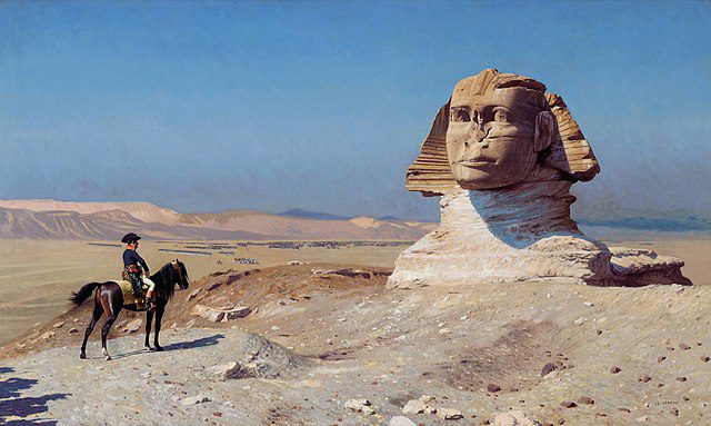 Napoleon before the Sphinx