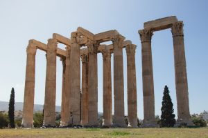 Temple of Olympian Zeus in Athens Greece