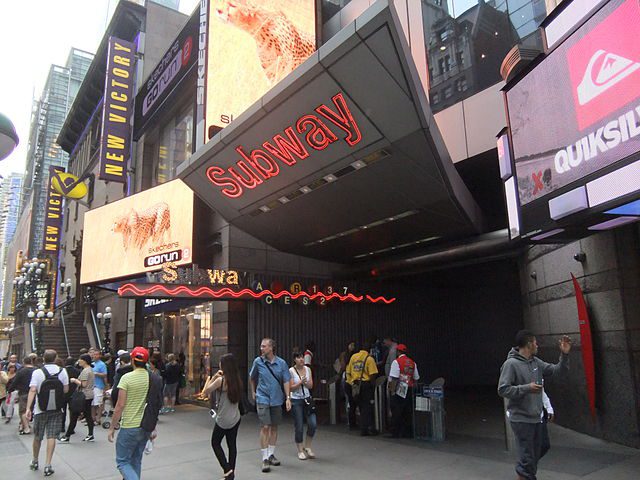 NYC Subway entrance @ Times Square