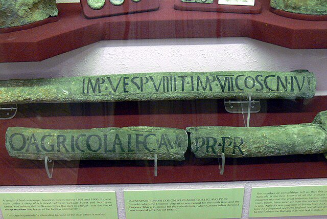 Roman lead pipes
