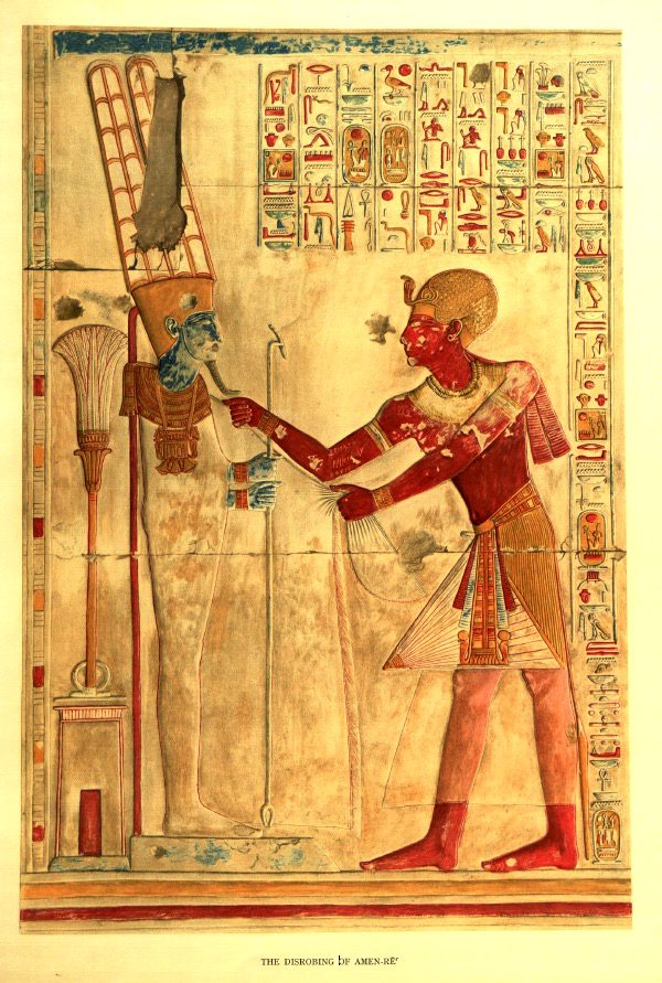 Amun with Seti I