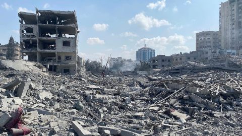 ISRAEL HAMAS CONFLICT. DAMAGE IN GAZA