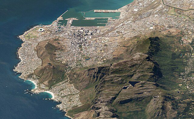 Table Mountain via satellite
