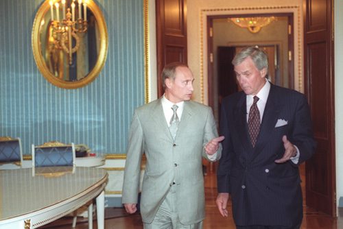 Vladimir Putin and Tom Brokaw