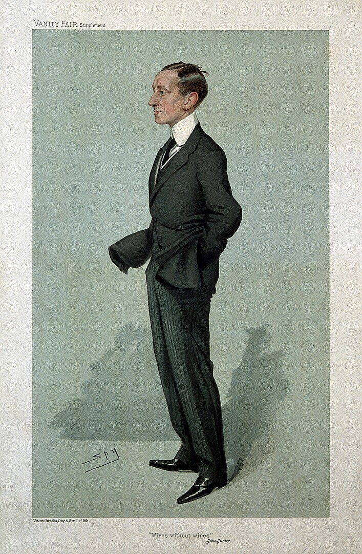 Guglielmo Marconi caricature